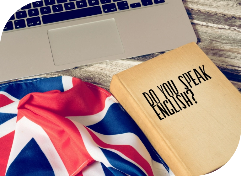 brytyjska flaga i&nbsp;książka