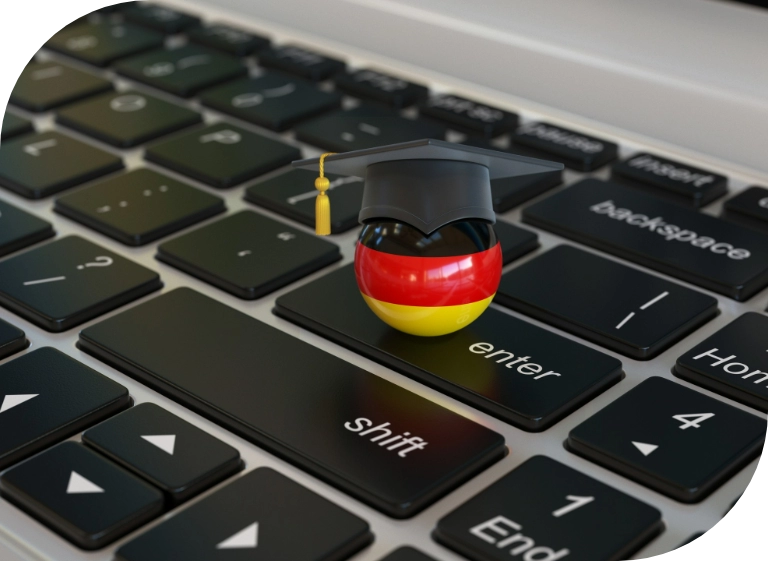 niemiecka kulka na klawiaturze